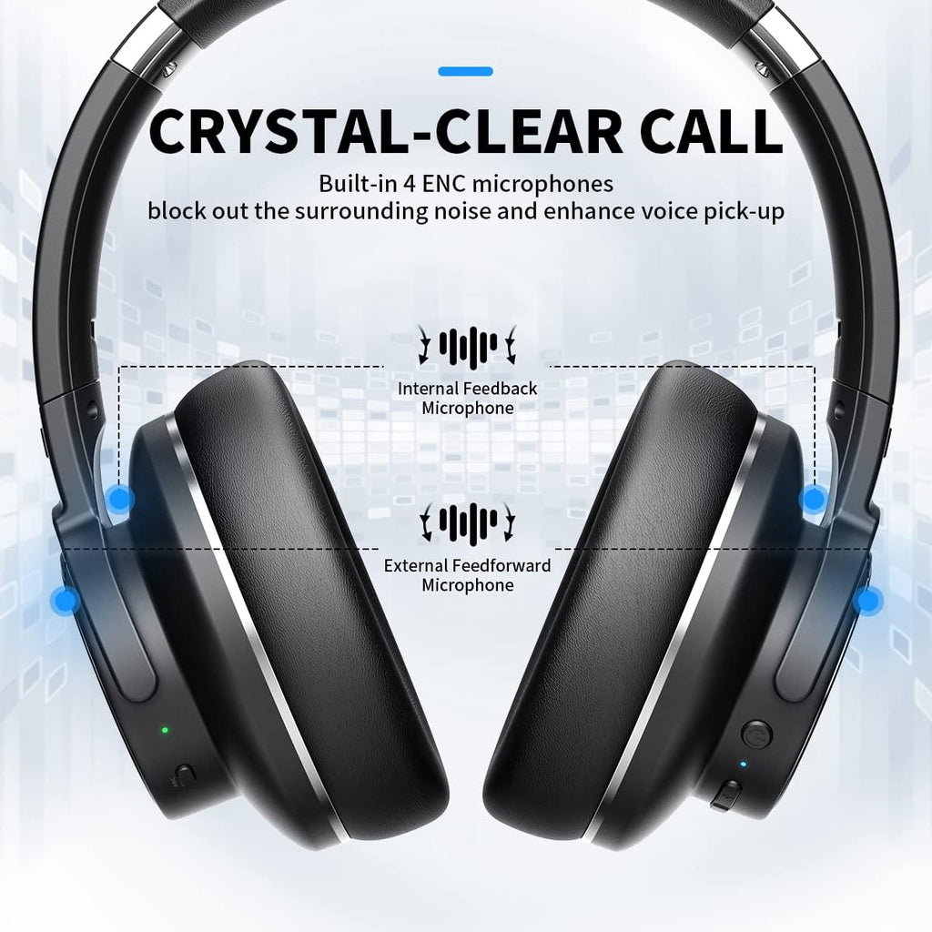 Wireless Over Ear Headphones with Active Noise Cancelling L268