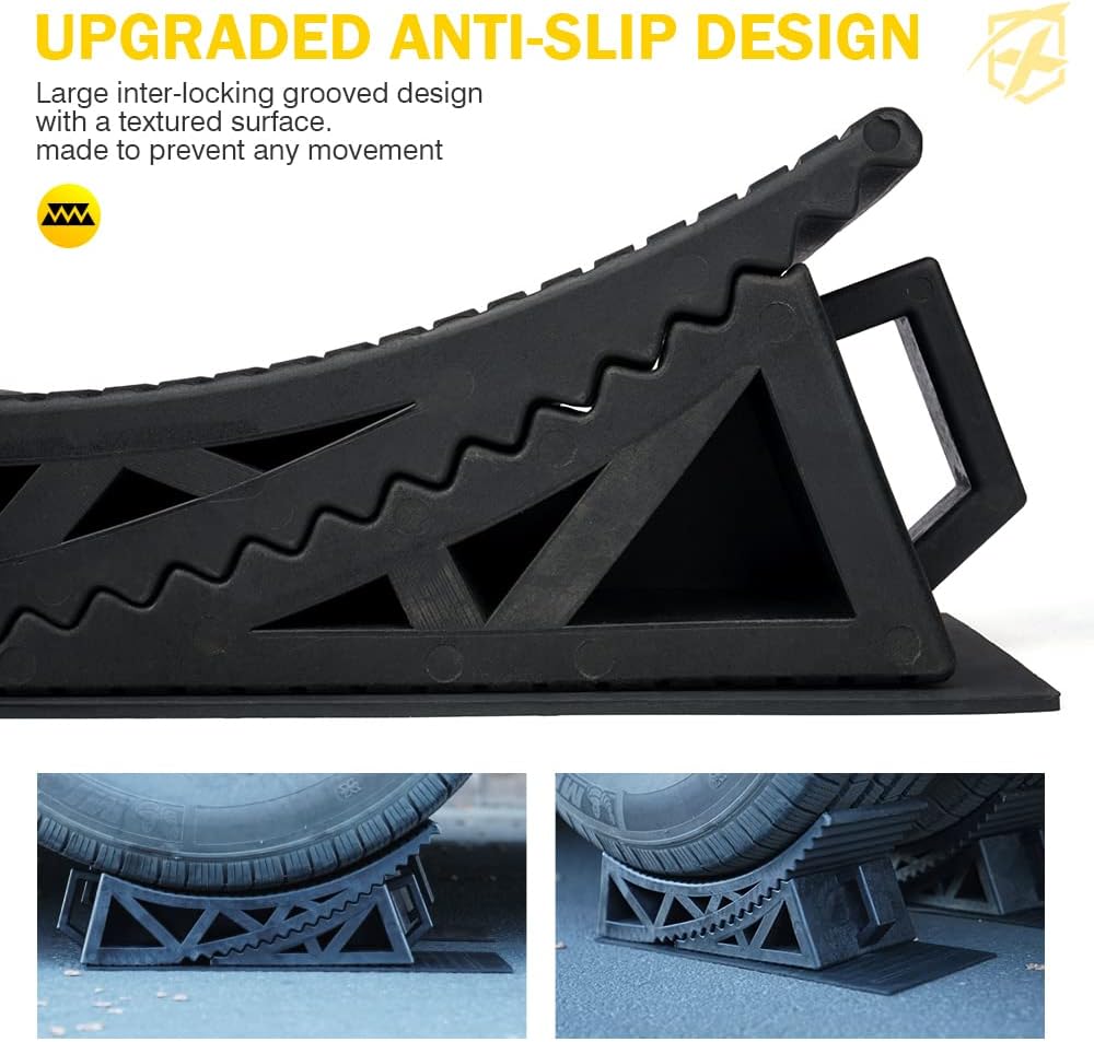RV Leveling System Kit 2PCS with Anti-Slip Mats Y1678