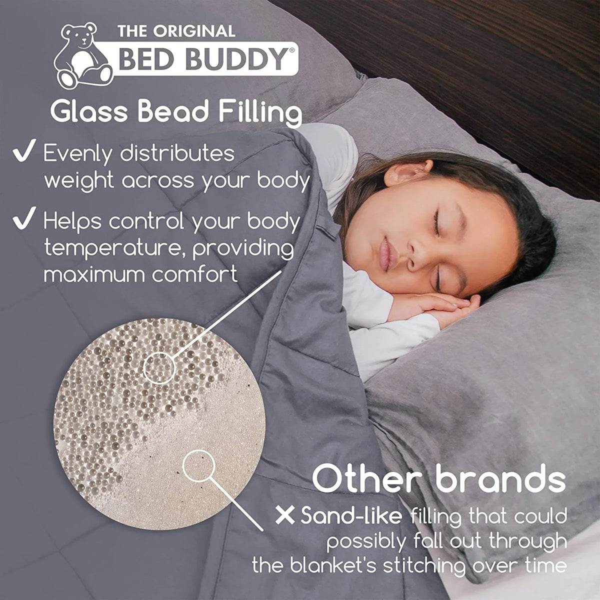 Gray 7 Pounds Weighted Blanket R59819