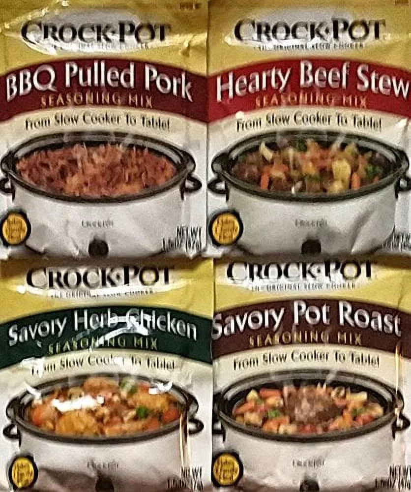 Variety Pack of 4 Slow Cooker Seasoning Mix T575