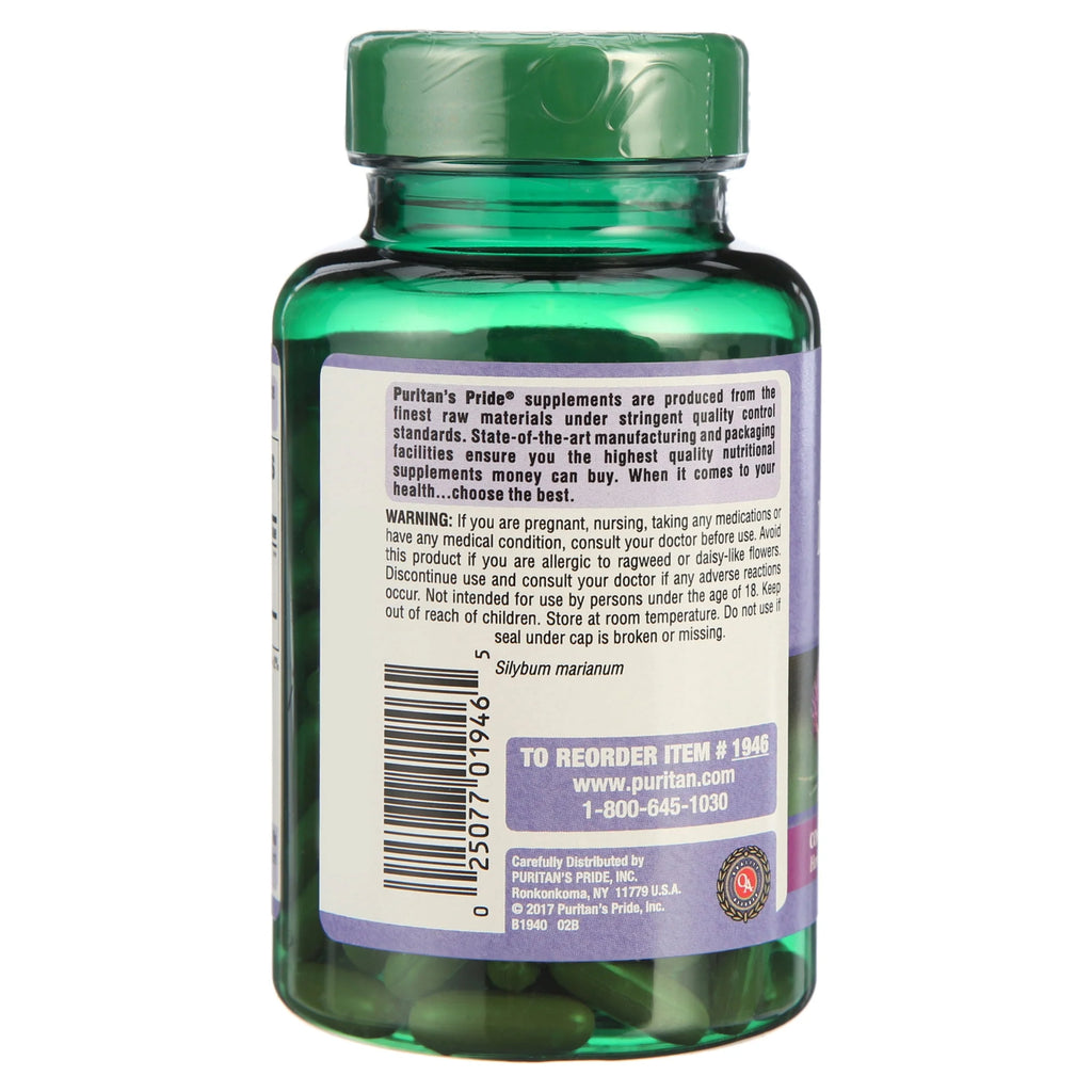 Milk Thistle 4:1 Extract 1000 Mg Softgels K250