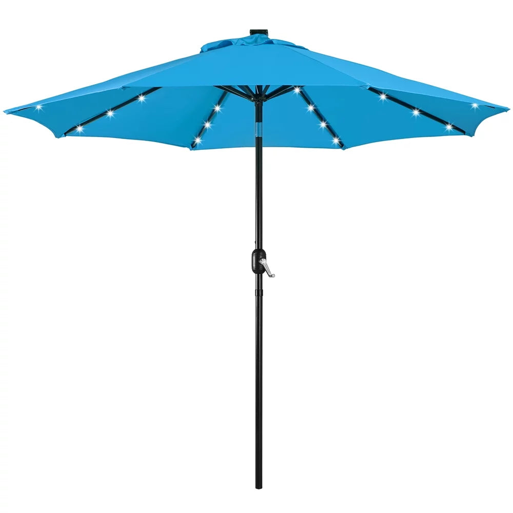 7.5ft Patio Umbrella with LED Lights F428