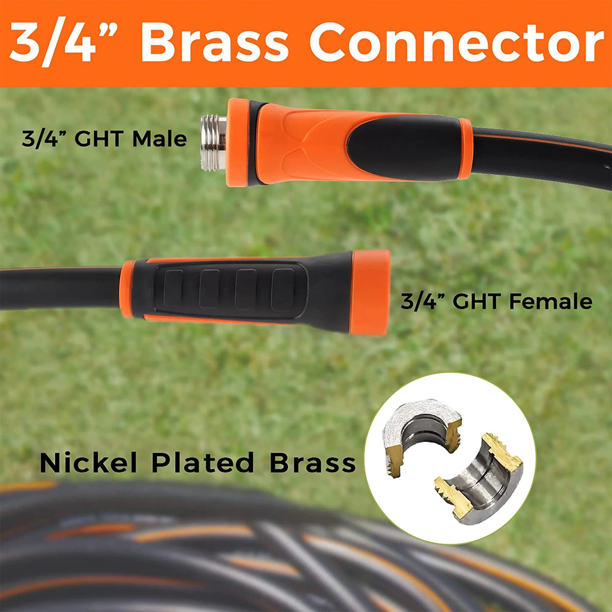 3ft-100ft Hybrid Garden Hose P517006