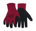String Knit Work Gloves Gray/Maroon S M89136