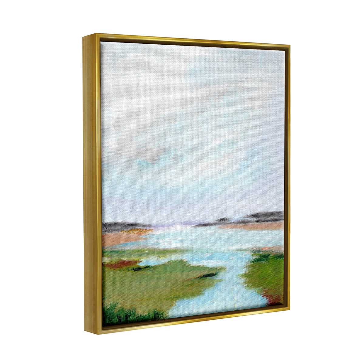 Metallic Gold Framed Canvas Print Wall Art P51541