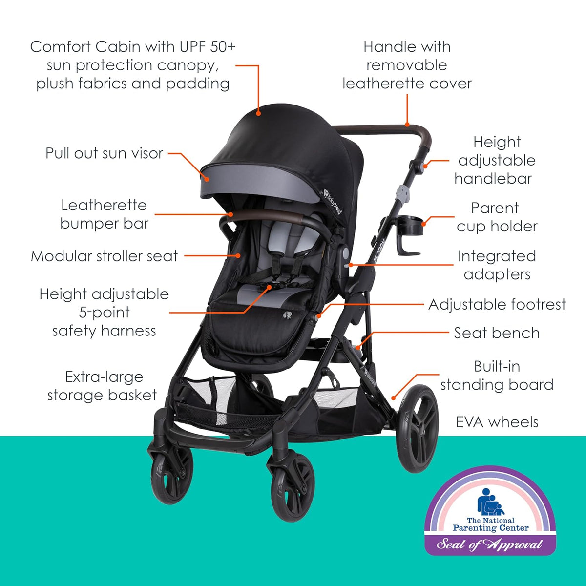 Single to Double Travel System with Infant Car Seat and Extra Base Z36515