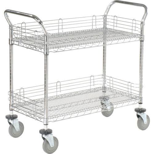 Chrome 2 Shelf Utility Cart U5534