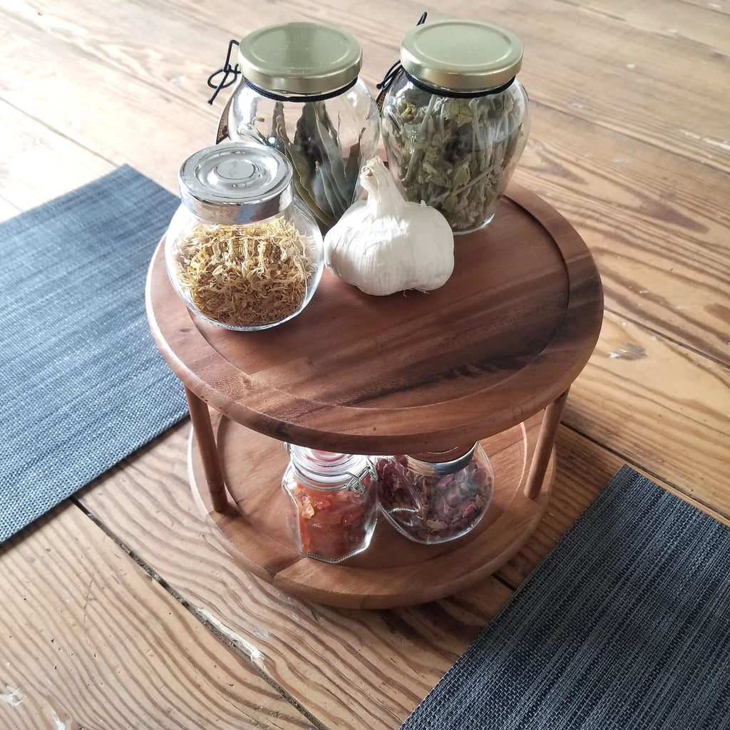 Acacia 2-Tier Turn Table D86310