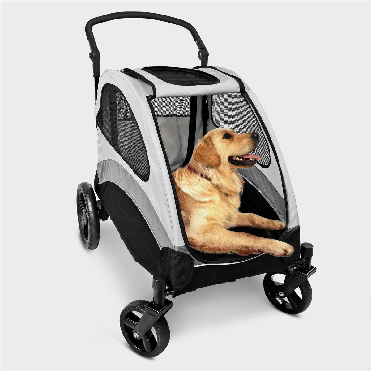 Foldable Pet Stroller with 4 Wheels H39754