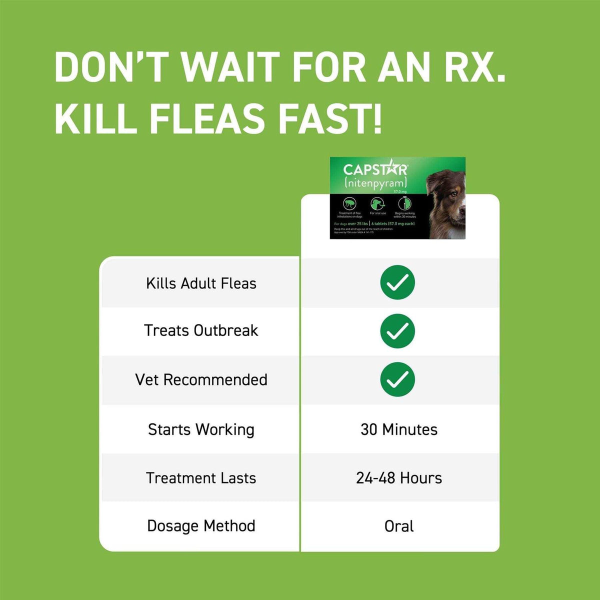 Flea Oral Treatment for Dogs X41270