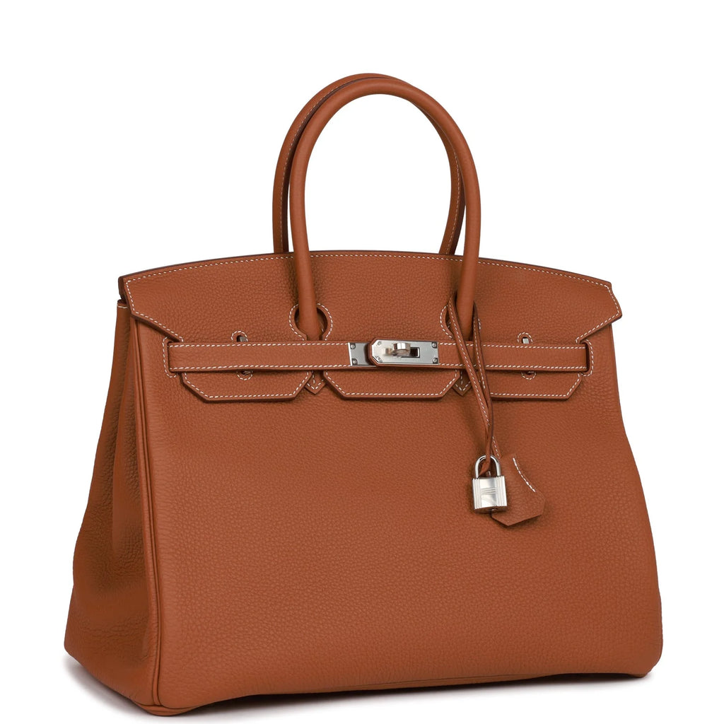 Gold Togo Palladium Hardware Bag D5154