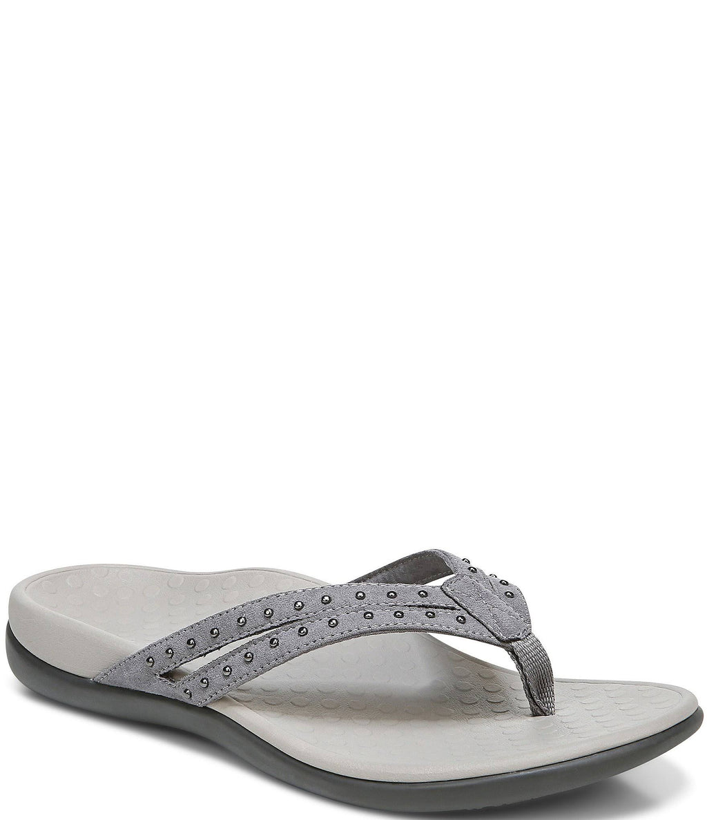 Slate Grey Toe Post Sandal B843