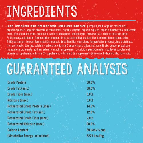Freeze Dried Raw Super Beef Meal Mixer Dog Food Topper – 3.5 oz Bag K328250