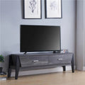Distressed Gray & Black TV Stand Y917