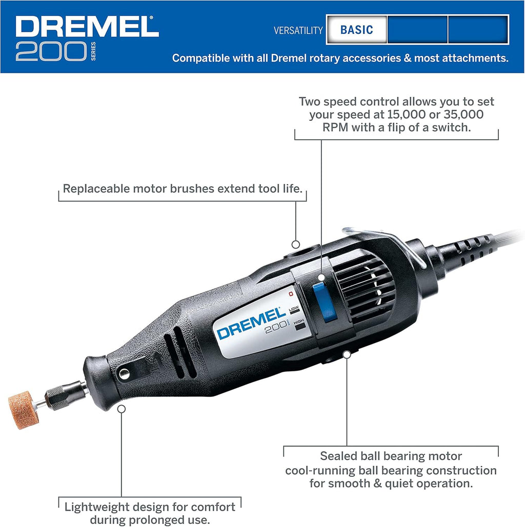 Two-Speed Rotary Tool Kit with 15 Accessories O9641