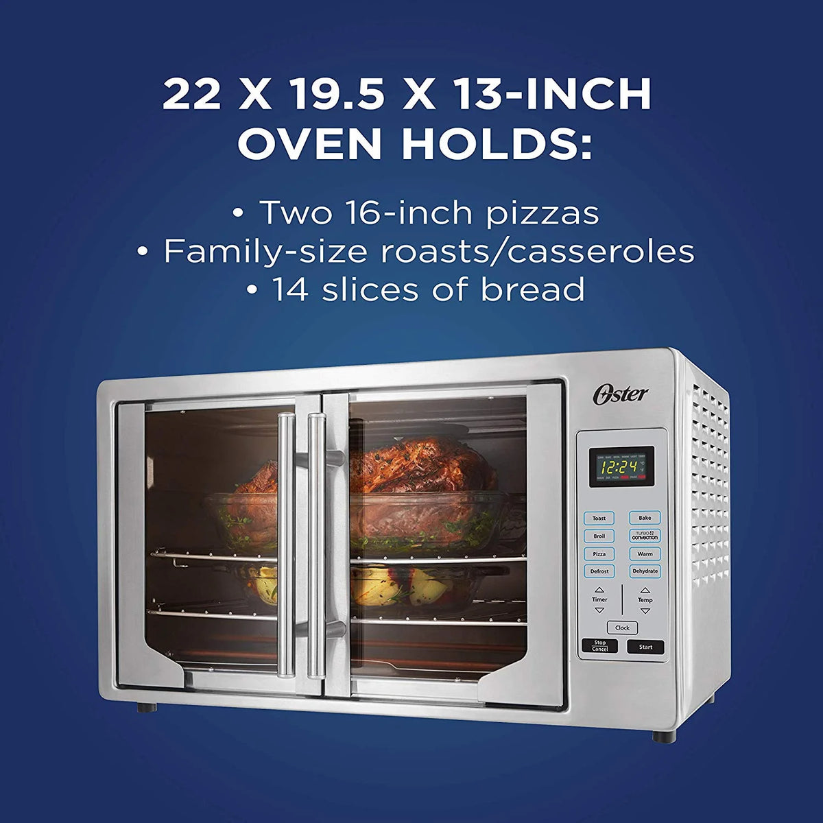 Stainless Steel 10-in-1 Countertop Toaster Oven F45094