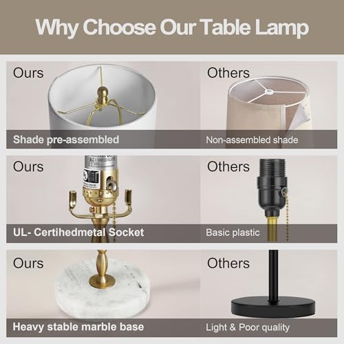 Buffet Lamps Set of 2, 28.5" Tall Brass Finish Linen Shade Z726919