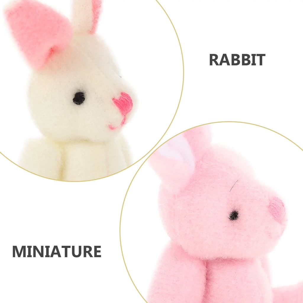 75 Pcs Mini Plush Bunny Stuffed Animal Toy F471