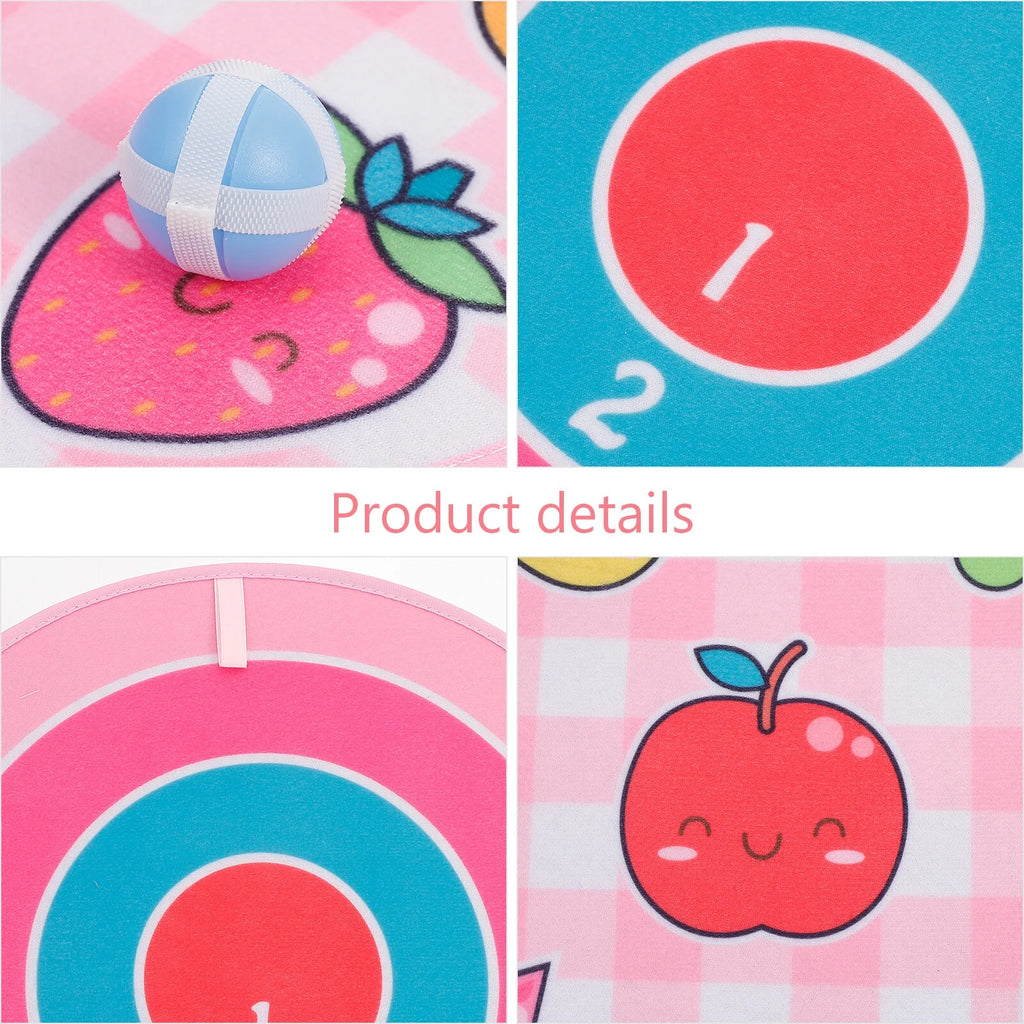 Fruit Pattern Dart Board Toy Set X514607