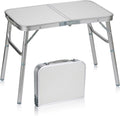 Folding Camping Table Portable Lightweight Aluminum Picnic Table Q3940
