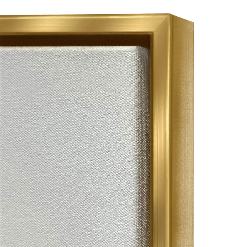 Metallic Gold Framed Canvas Print Wall Art P51541