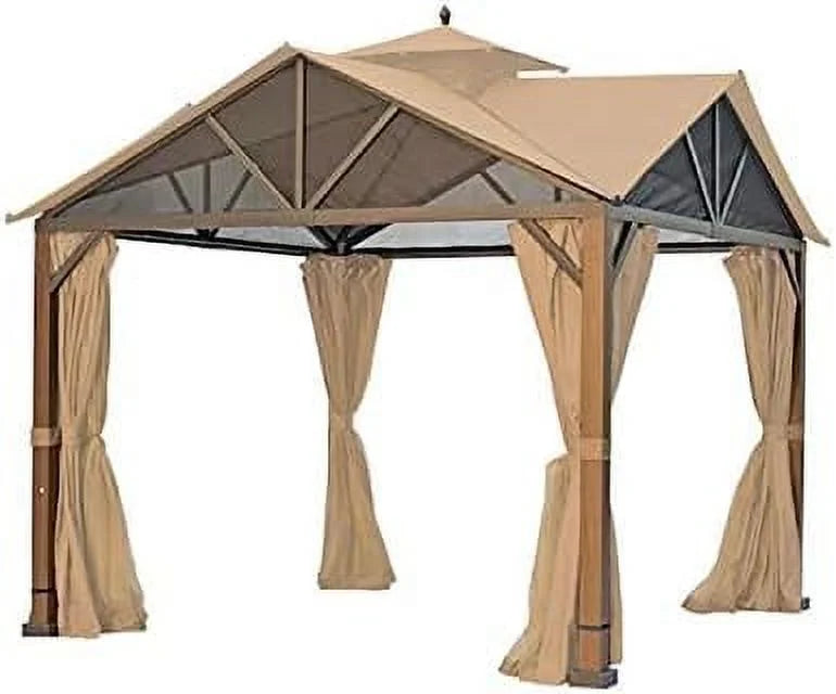 Replacement Canopy Top Cover for Pitched Roof Gazebo C7376