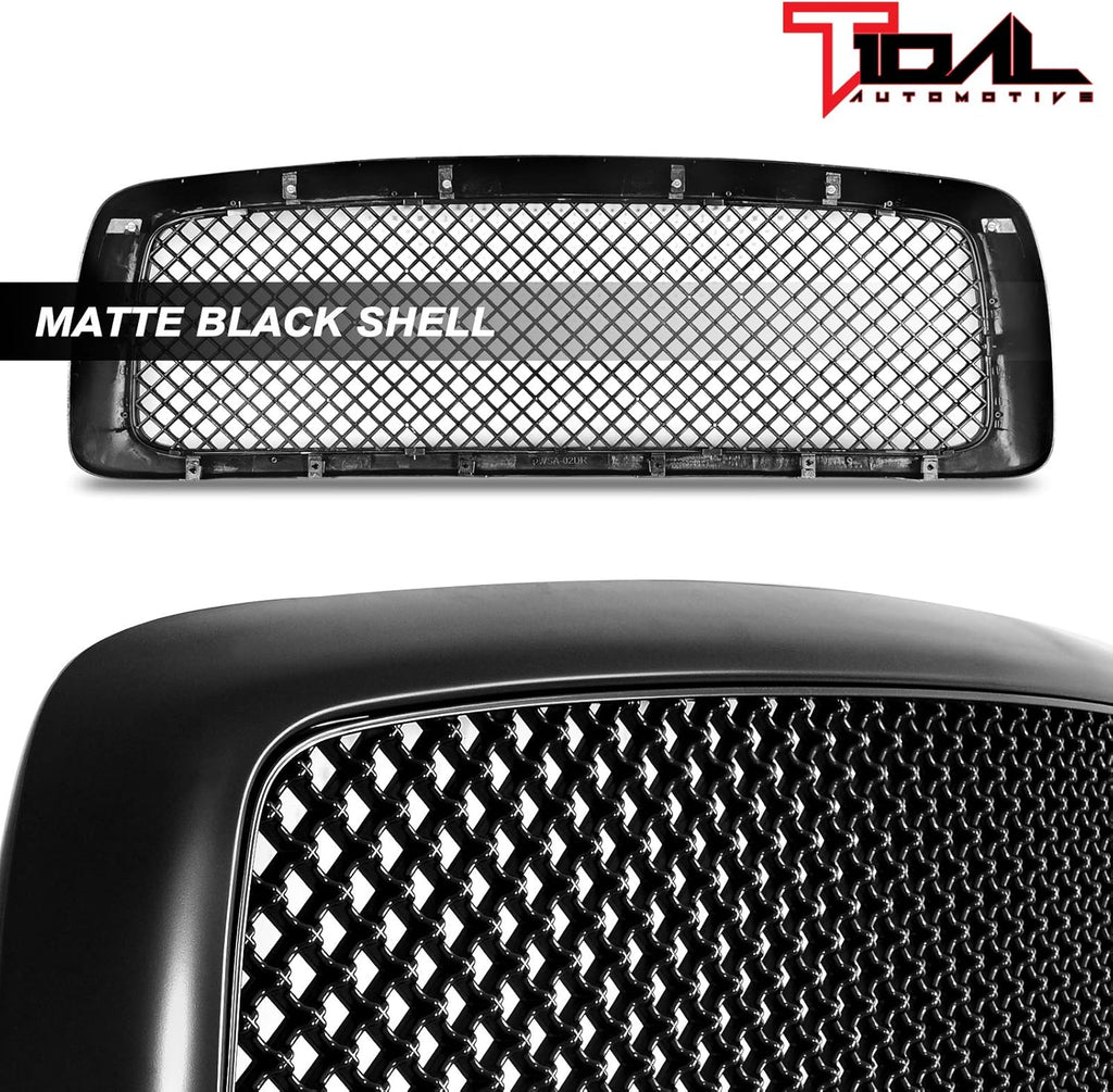 Front Hood Mesh Grill Replacement Upper Grille for Ram 1500 2500 3500 X12129