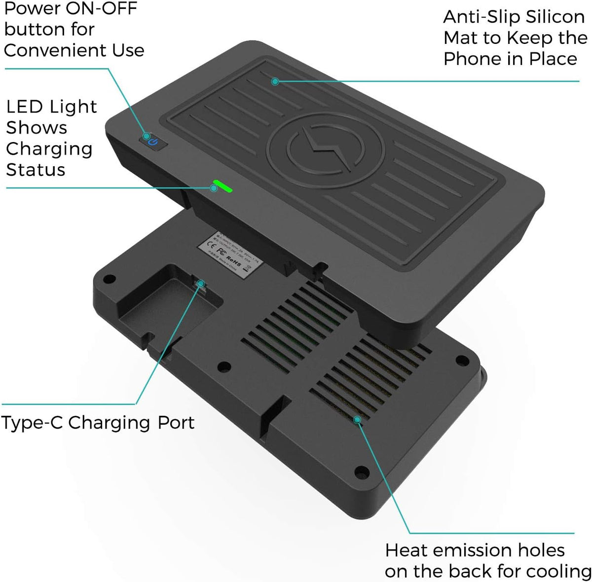 Wireless Charger Pad Mat Pack of 2 N9360