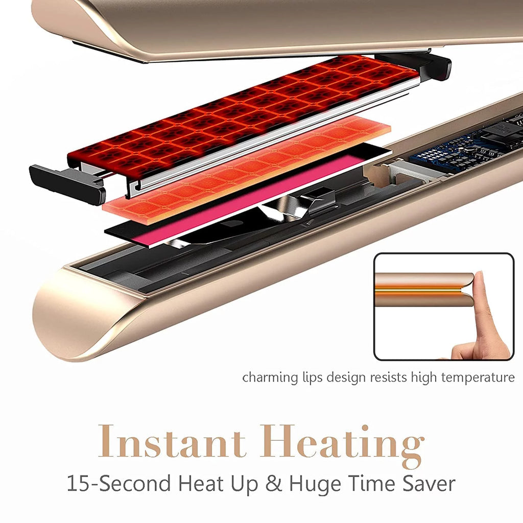 Professional Salon Quality Hair Straightener and Curler 2 in 1 Flat Iron I242706