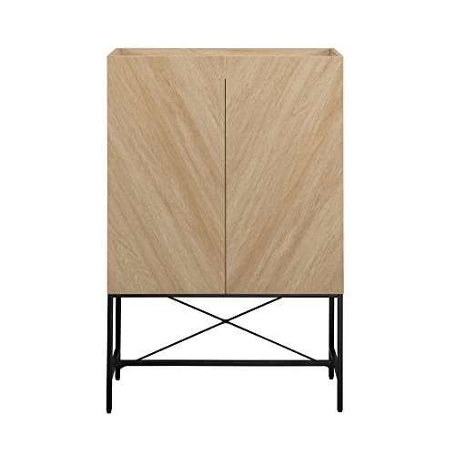 Dark Walnut 2-Door Tall Accent Cabinet C273904