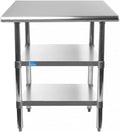 Stainless Steel Table with 2 Shelves Q98578