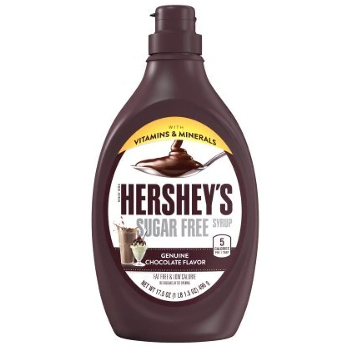 Sugar Free Milk Chocolate Syrup, 17.5 Oz (Pack of 2) L39583