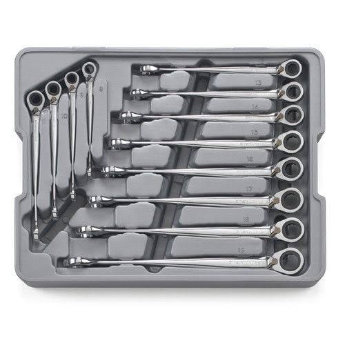 12 Piece Reversible Ratcheting Wrench Set Metric P900