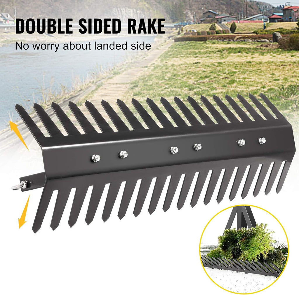 24 inch Double Sided Aquatic Weed Rake with 66 ft Rope Y35568