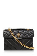Black Quilted Leather Shoulder Bag Y728646