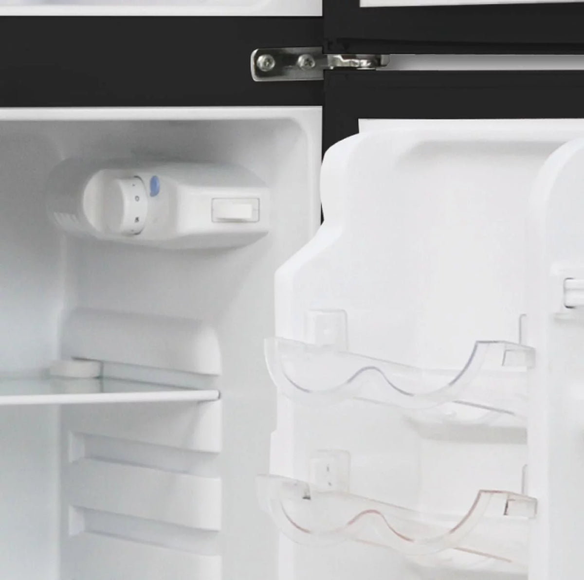 4.7 Cu ft Two Door Mini Fridge with Freezer, VCM Stainless Steel R776