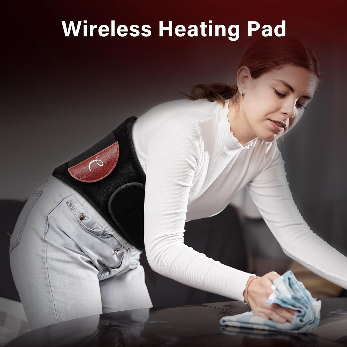 Large Cordless Heating Pad with Massager Z22345