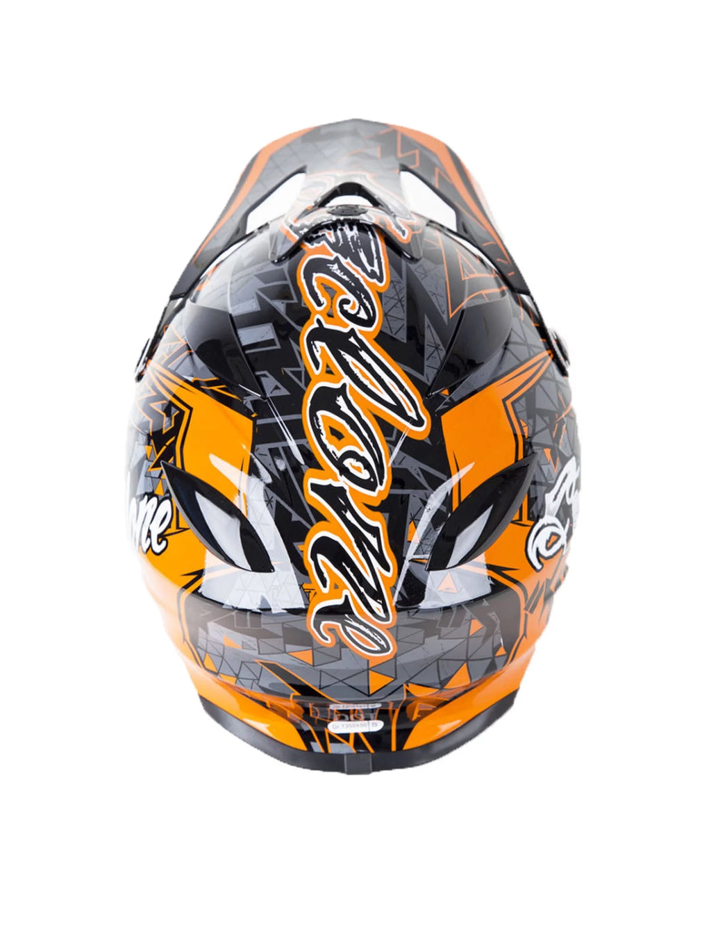 Youth Large Orange Off-Road Helmet B155