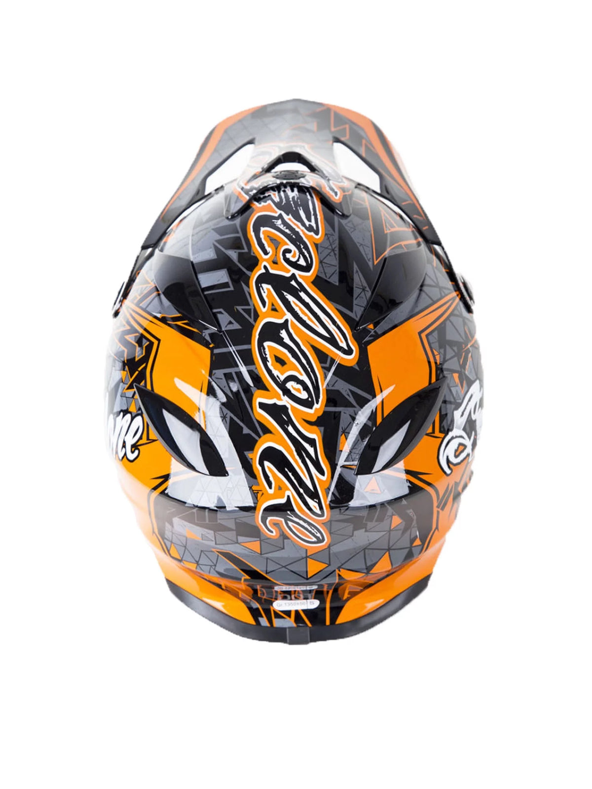Youth Large Orange Off-Road Helmet B155