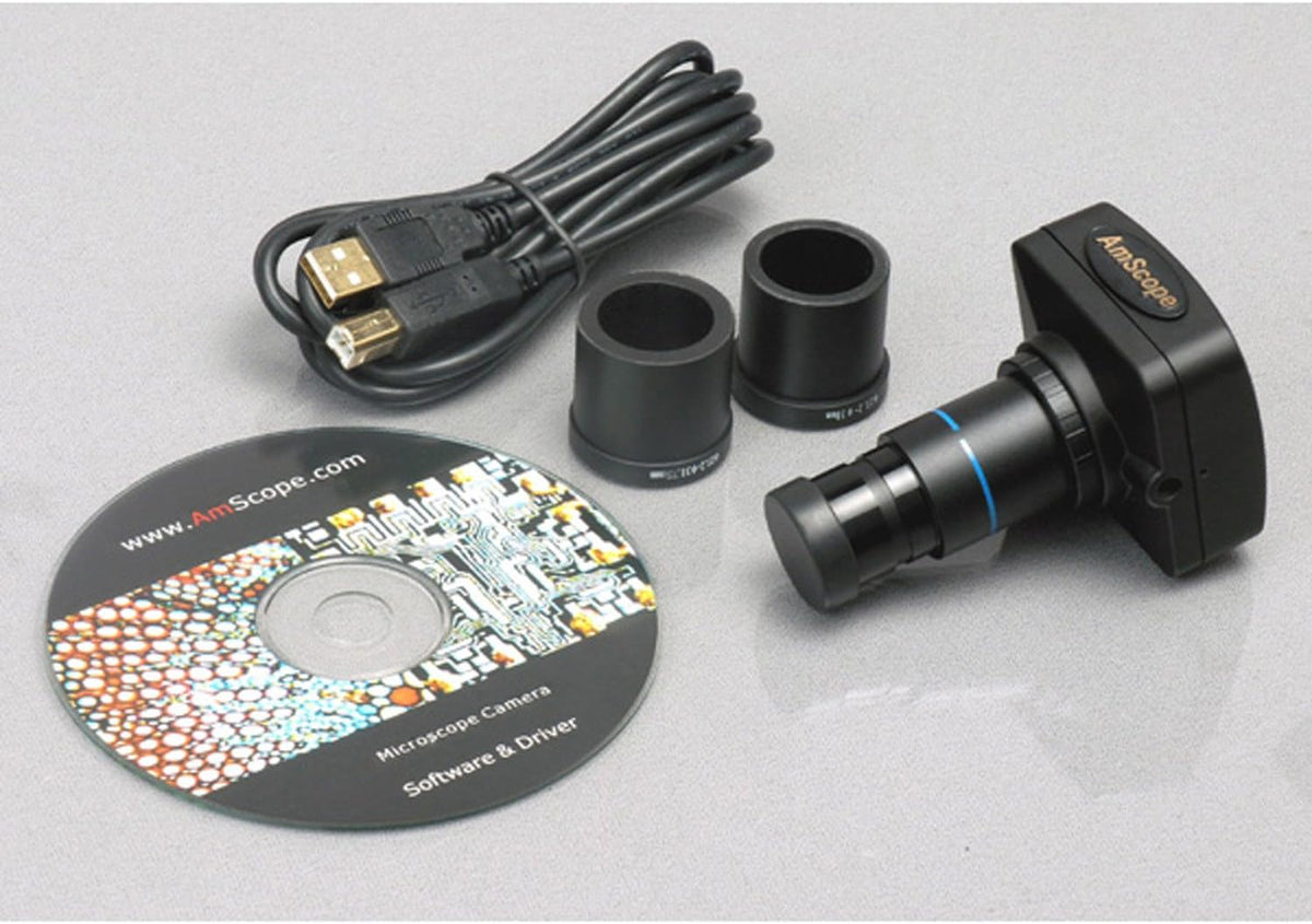 Digital Trinocular Compound Microscope, 40X-2500X Magnification, 5MP Camera C600235