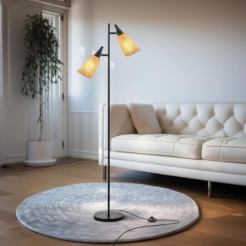 Gold Floor Lamp with Foot Switch Standing Lamp K279137