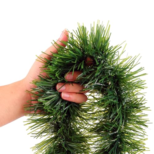 50 Ft Non-Lit Green Tinsel Garland L590