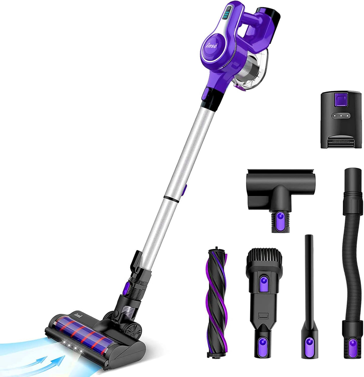 Cordless Stick Vacuum Cleaner, 23Kpa 250W, Blue A853
