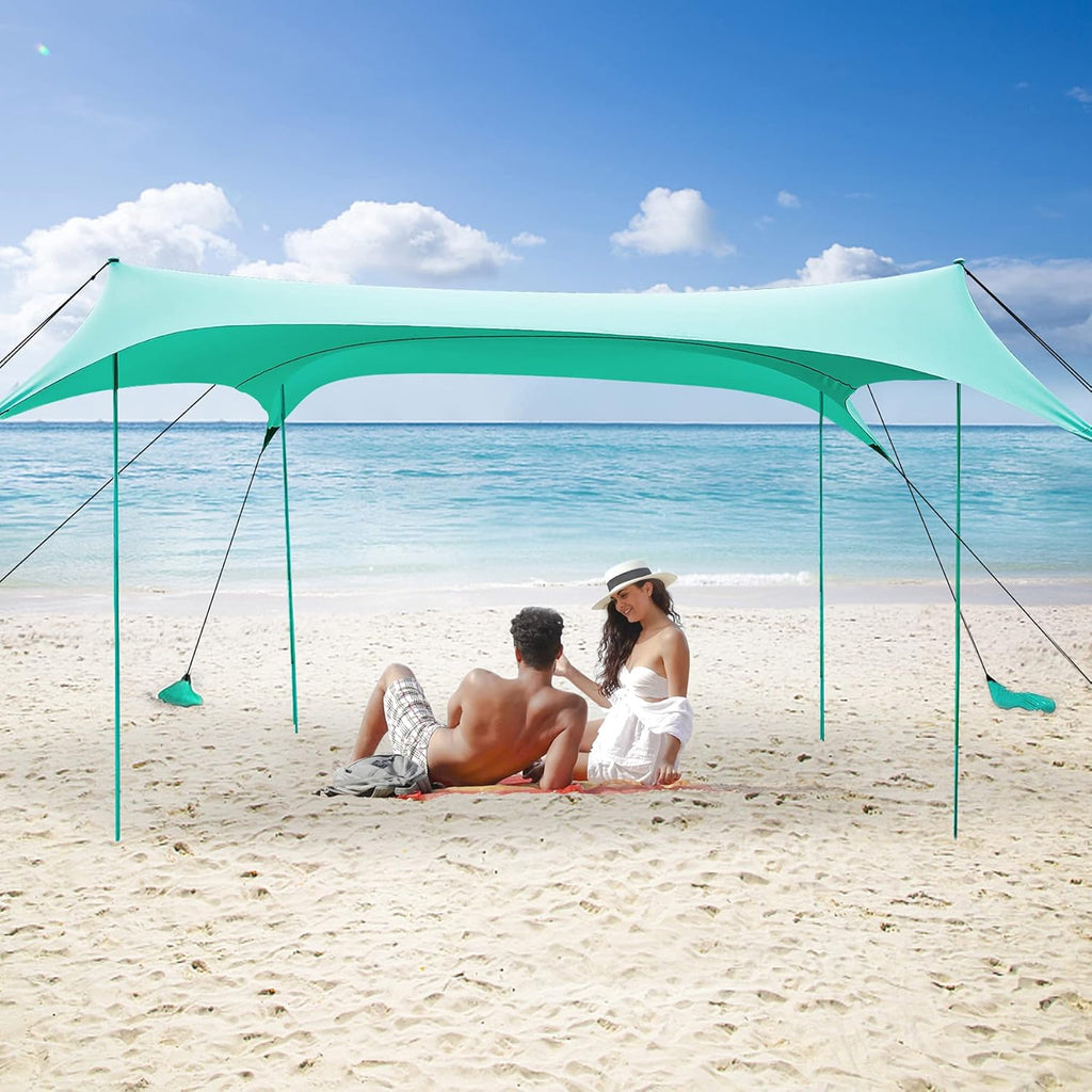 10 x 10 FT UPF50+ Beach Sunshade Canopy with Storage Bag K24490