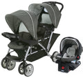 Double Stroller + Infant Car Seat Travel System E7175