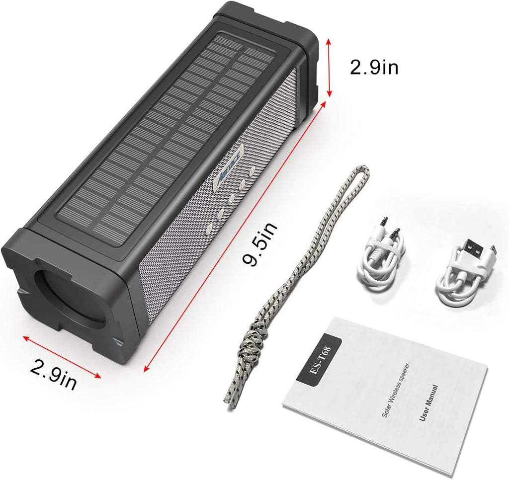IPX7 Waterproof 20W Portable Bluetooth Speaker with 27 LEDs Y8687