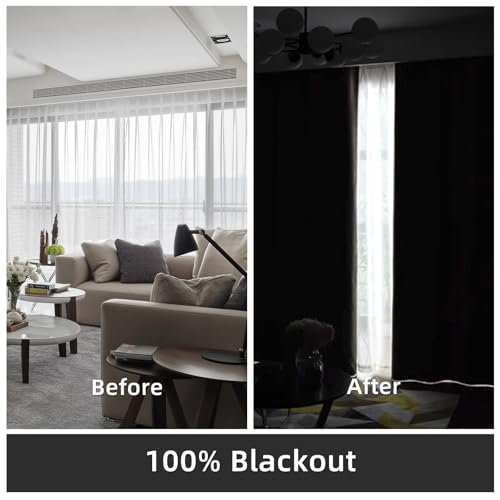 Blackout Curtains 84 inch Long 2 Panel Sets L731030