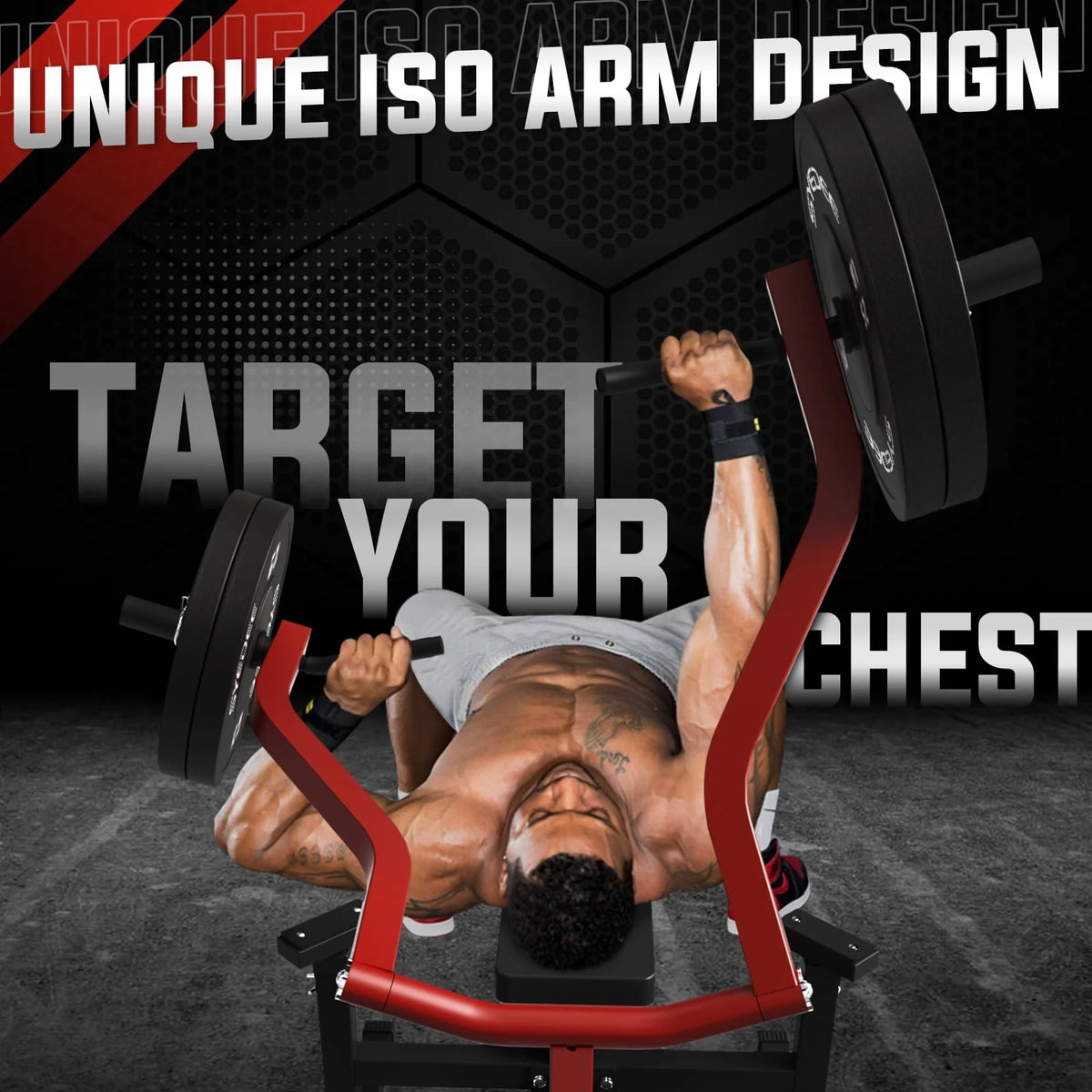 Chest Press Machine with Independent Converging Arms P76545