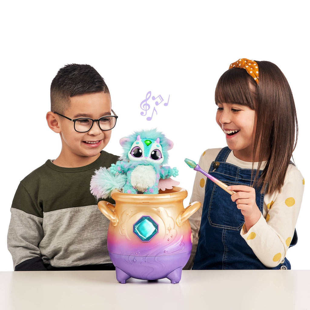Blue Interactive Plush Toy Magical Misting Cauldron E65555