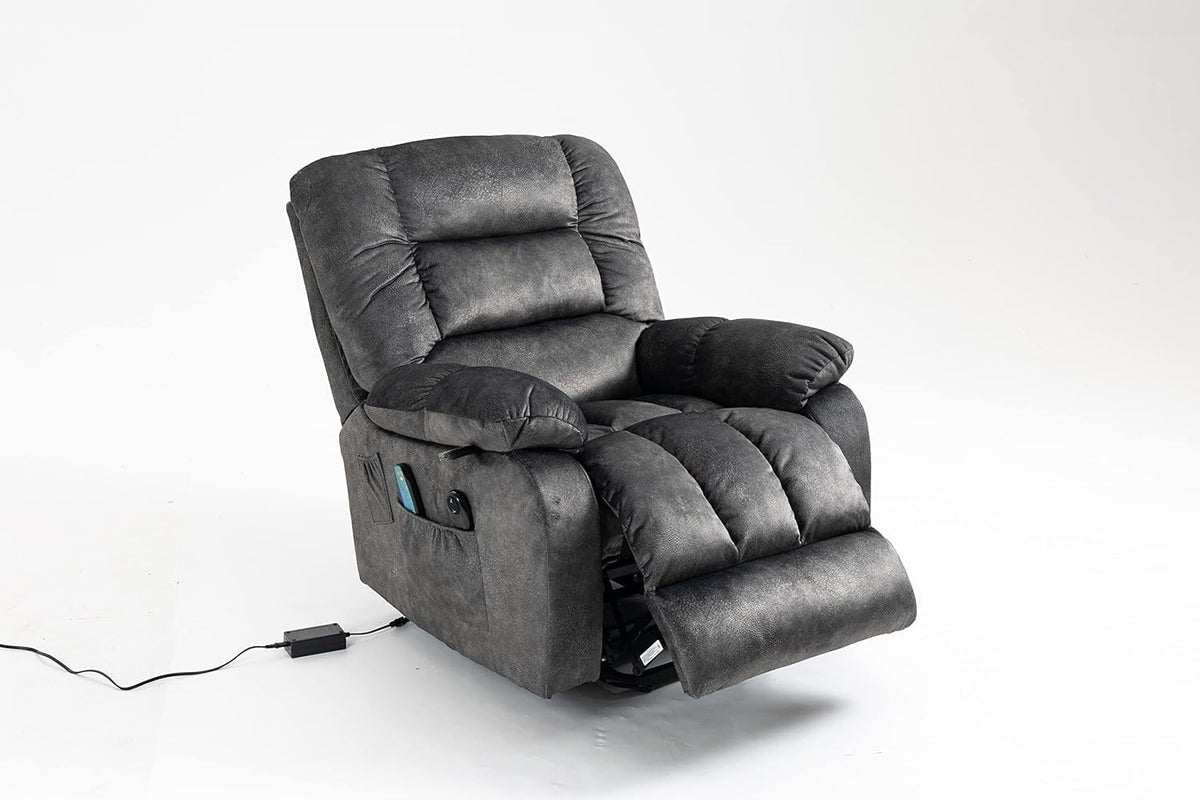 Oversized Dual Motor Lift Recliner with Heat and Massage F5063